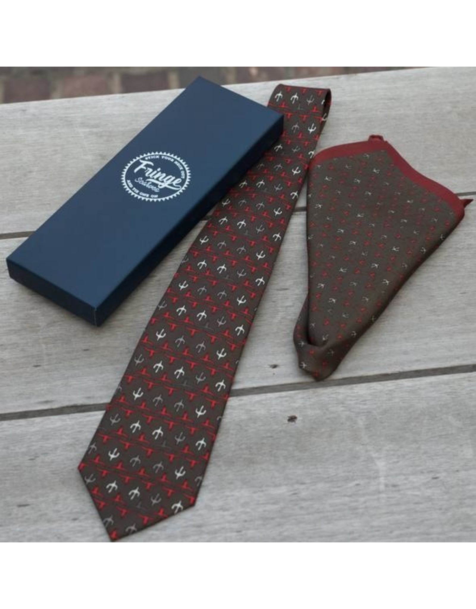 Fringe Scarves Fringe  Longhorn Saguaro Tie