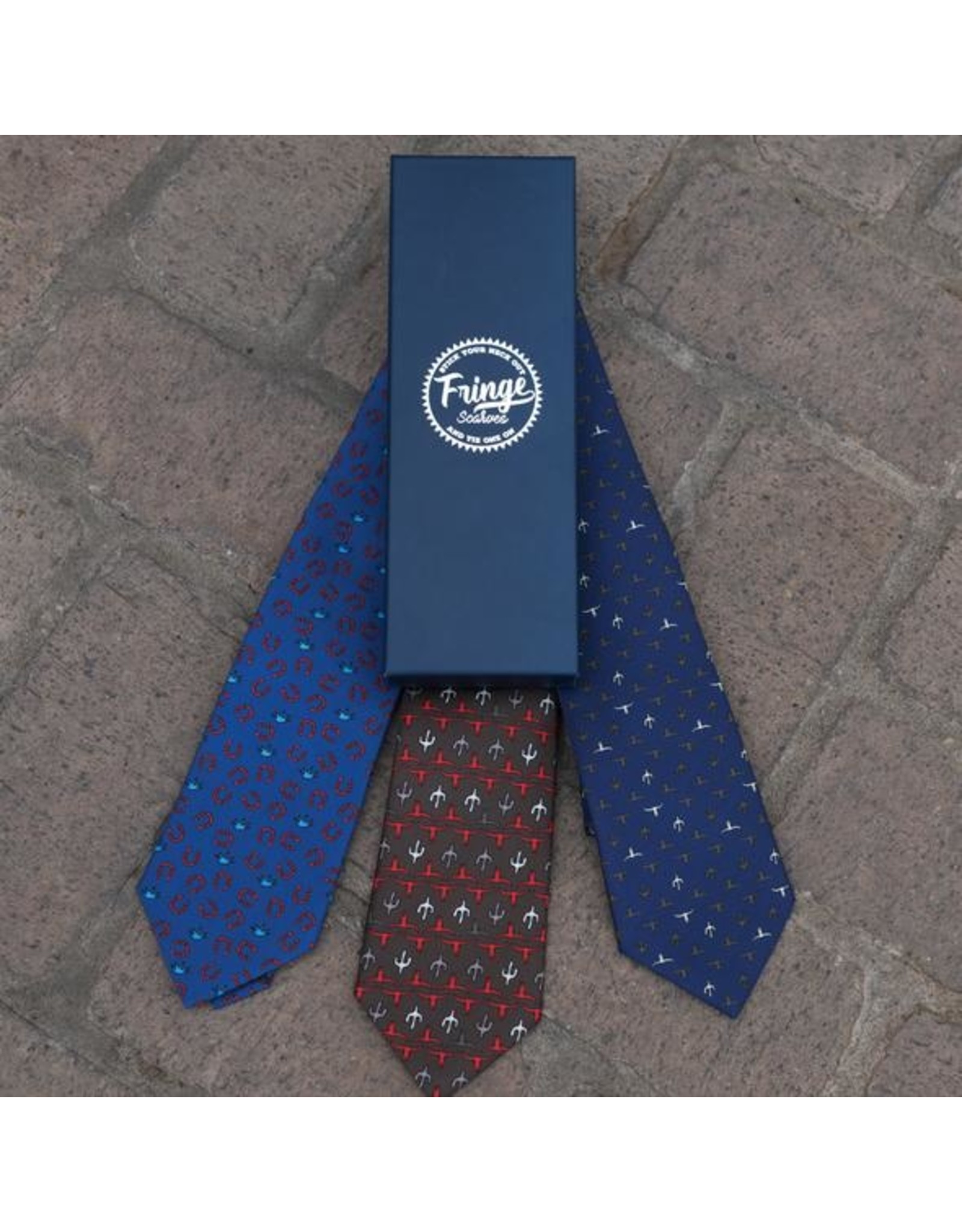 Fringe Scarves Fringe  Longhorn Saguaro Tie