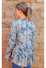 Ivy Jane Ivy Jane Tie Dye Peplum Shirt