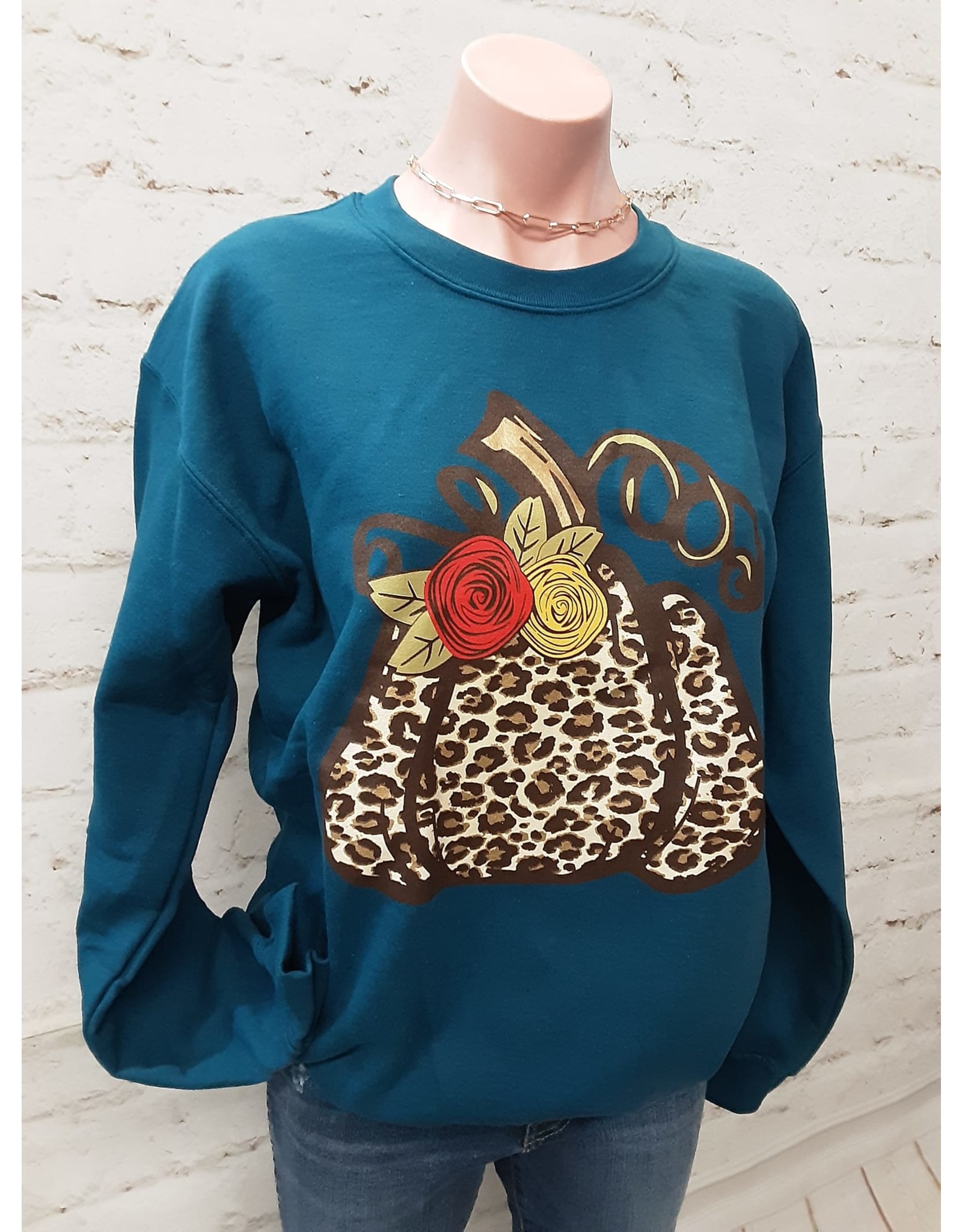 Leopard Pumpkin Sweatshirt