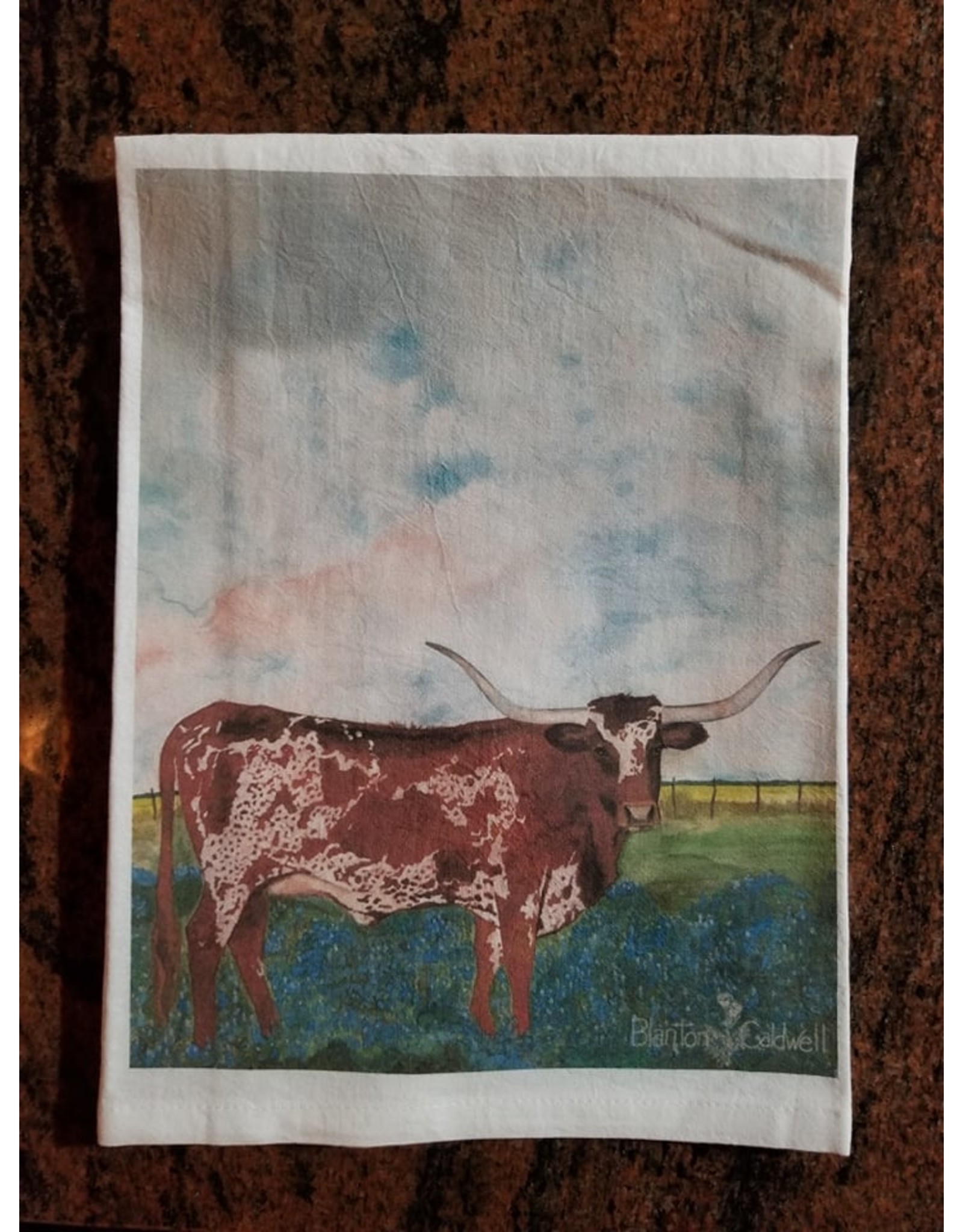 Longhorn Queen Flour Sack Towel