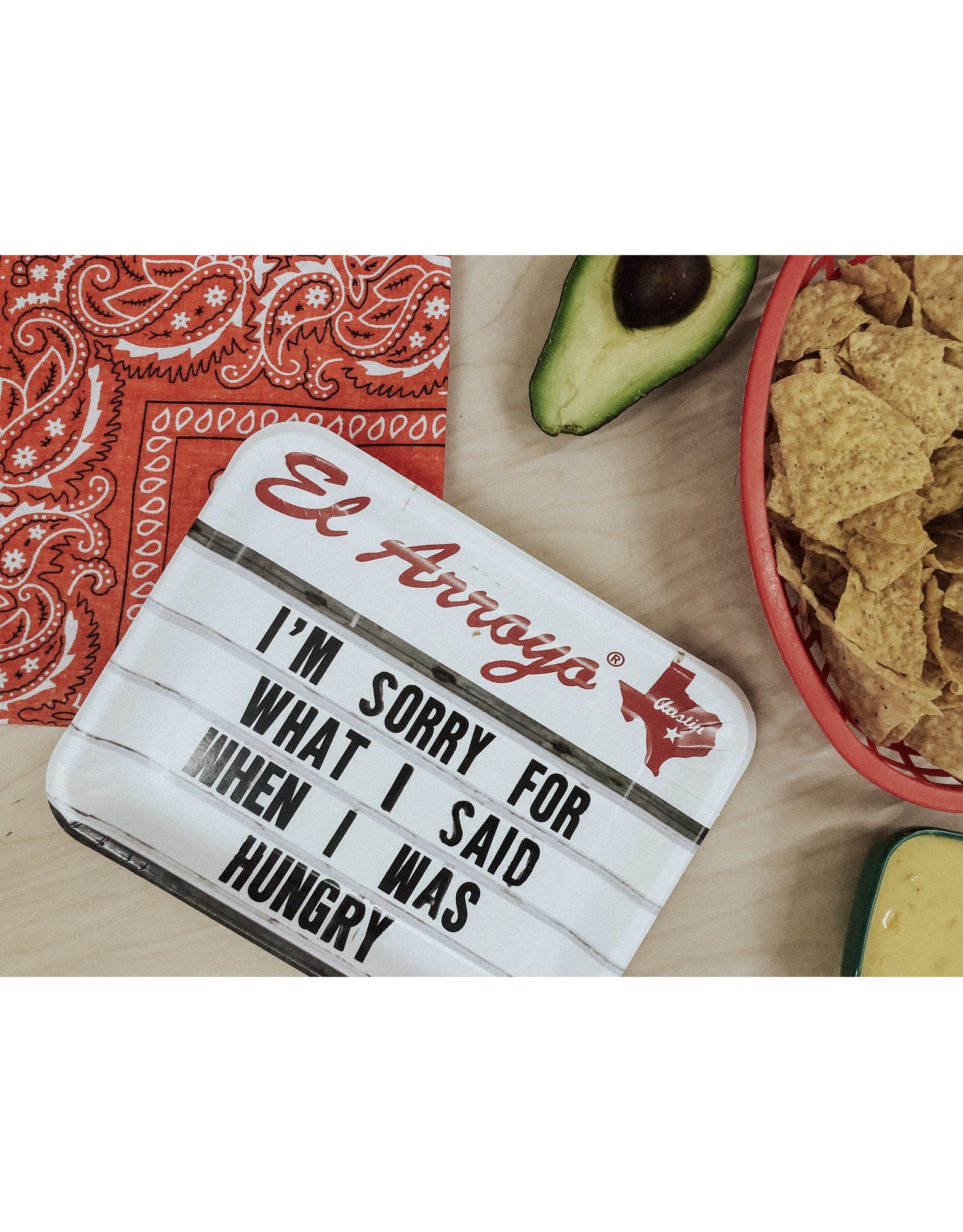El Arroyo Party Plates (Pack of 12) - When I Was Hungry