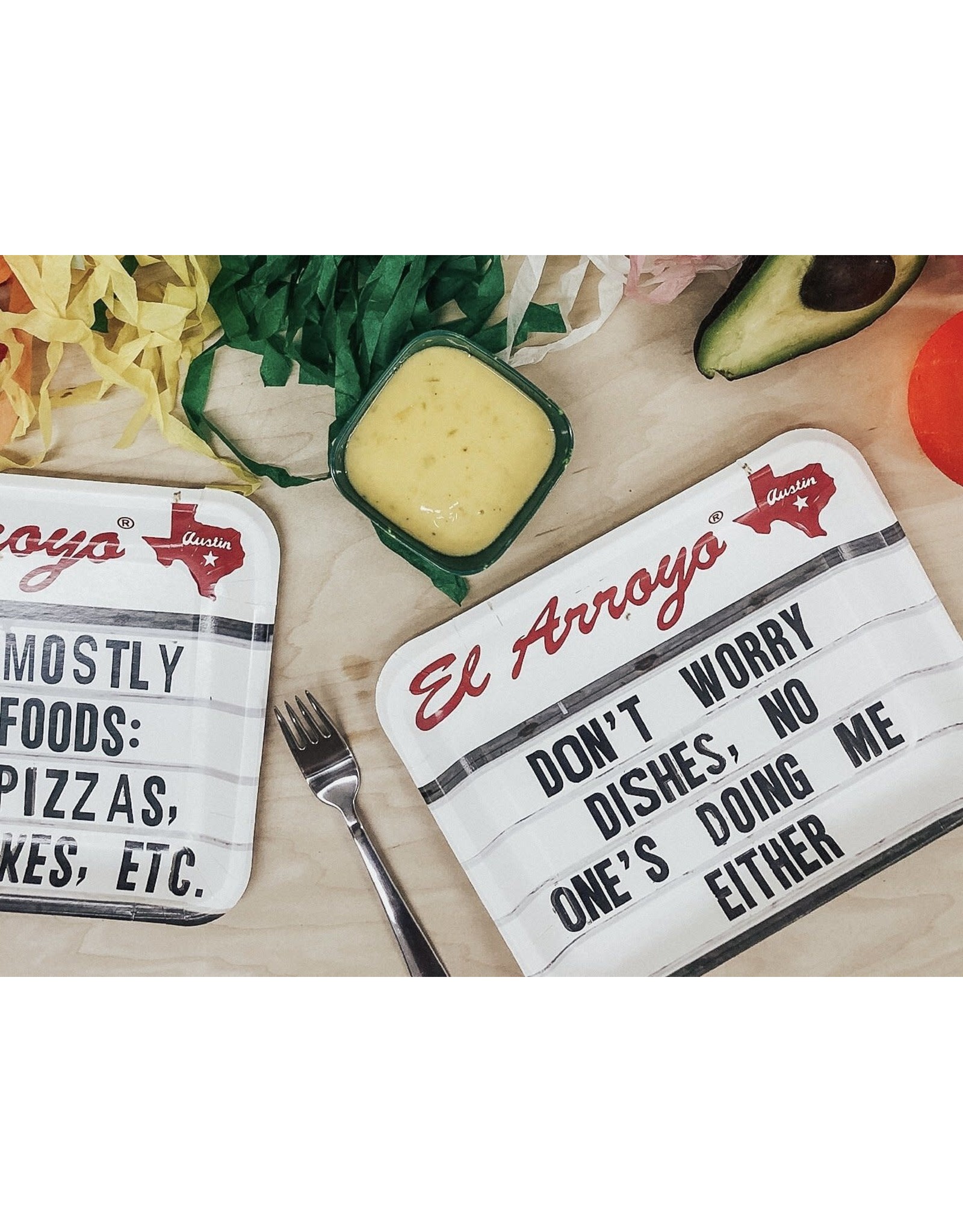 El Arroyo Party Plates (Pack of 12) - Don't Worry Dishes