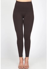 Tummy Tuck Solid High Waist Leggings