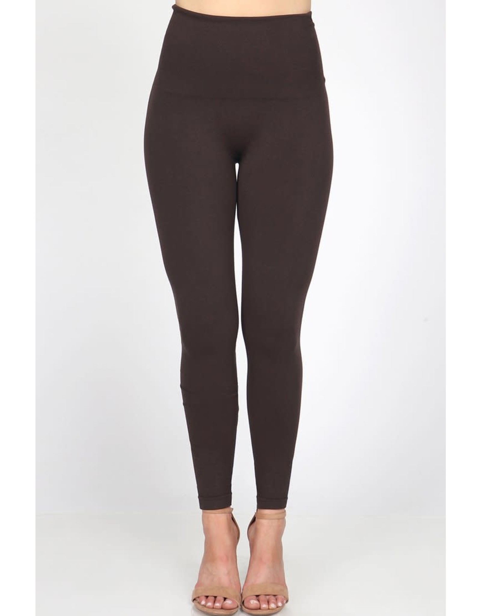 Tummy Tuck Solid High Waist Leggings