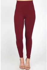 Tummy Tuck Solid High Waist Leggings