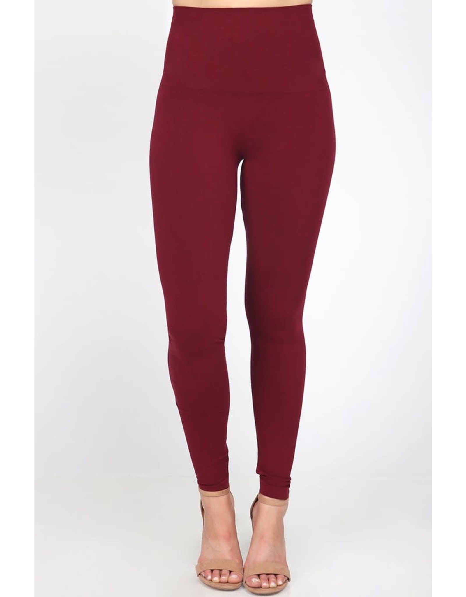 Tummy Tuck Solid High Waist Leggings