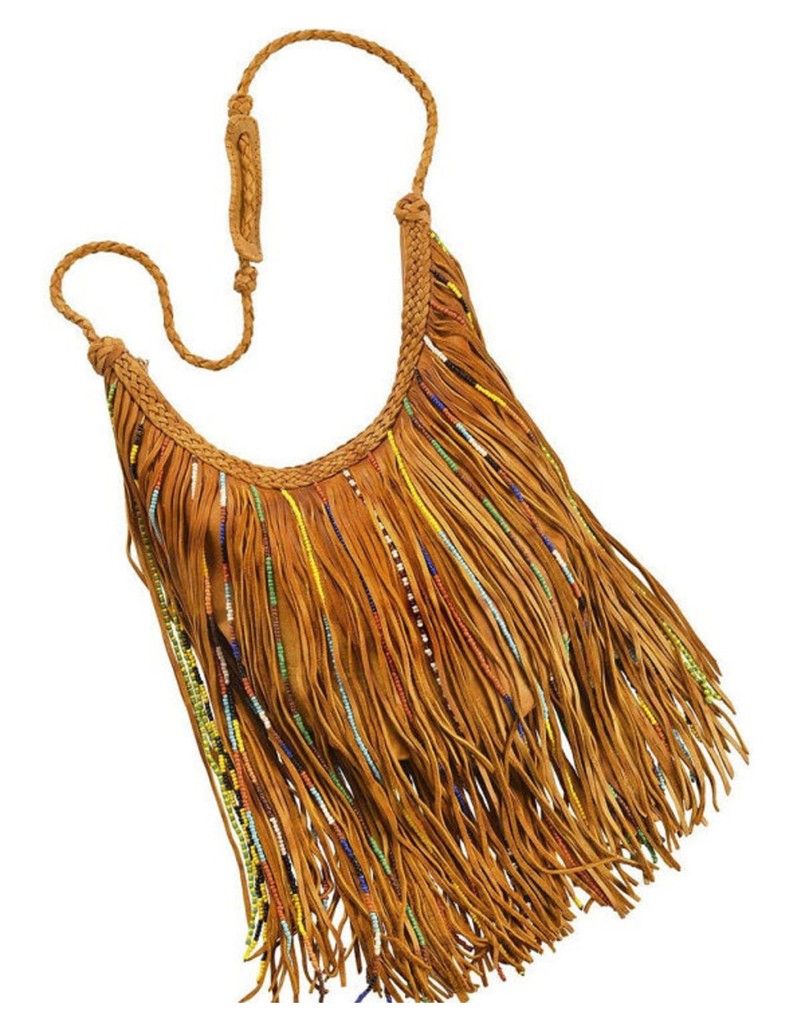 Gypsy Bead Fringed Bag