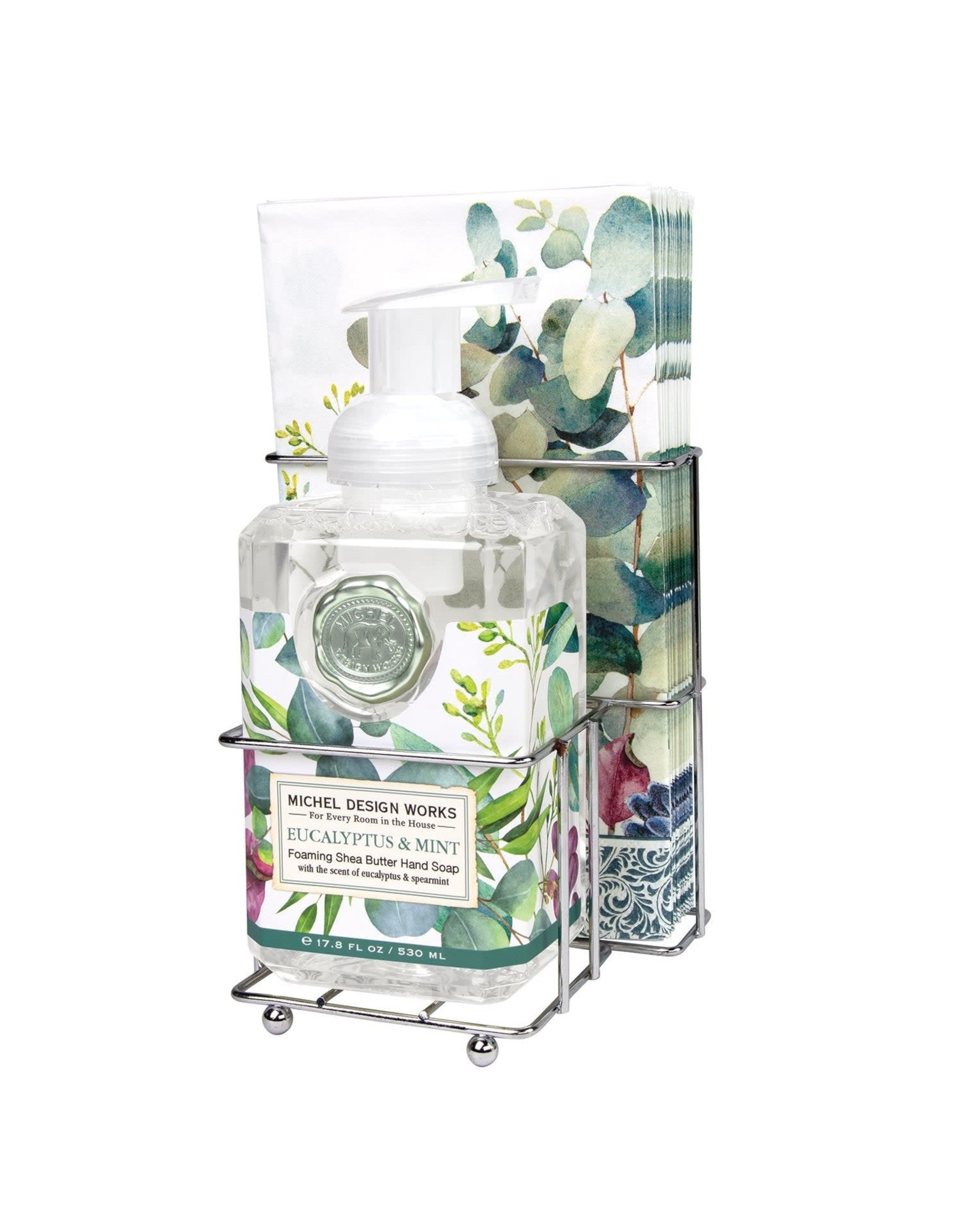 Michel Design Works Eucalyptus & Mint Foaming Soap Napkin Set