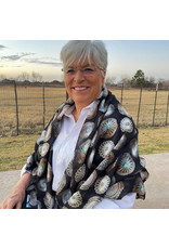 Fringe Scarves FringeShawl/Swim Wrap-Black Fringe Scarves FringeShawl/Swim Wrap-Black