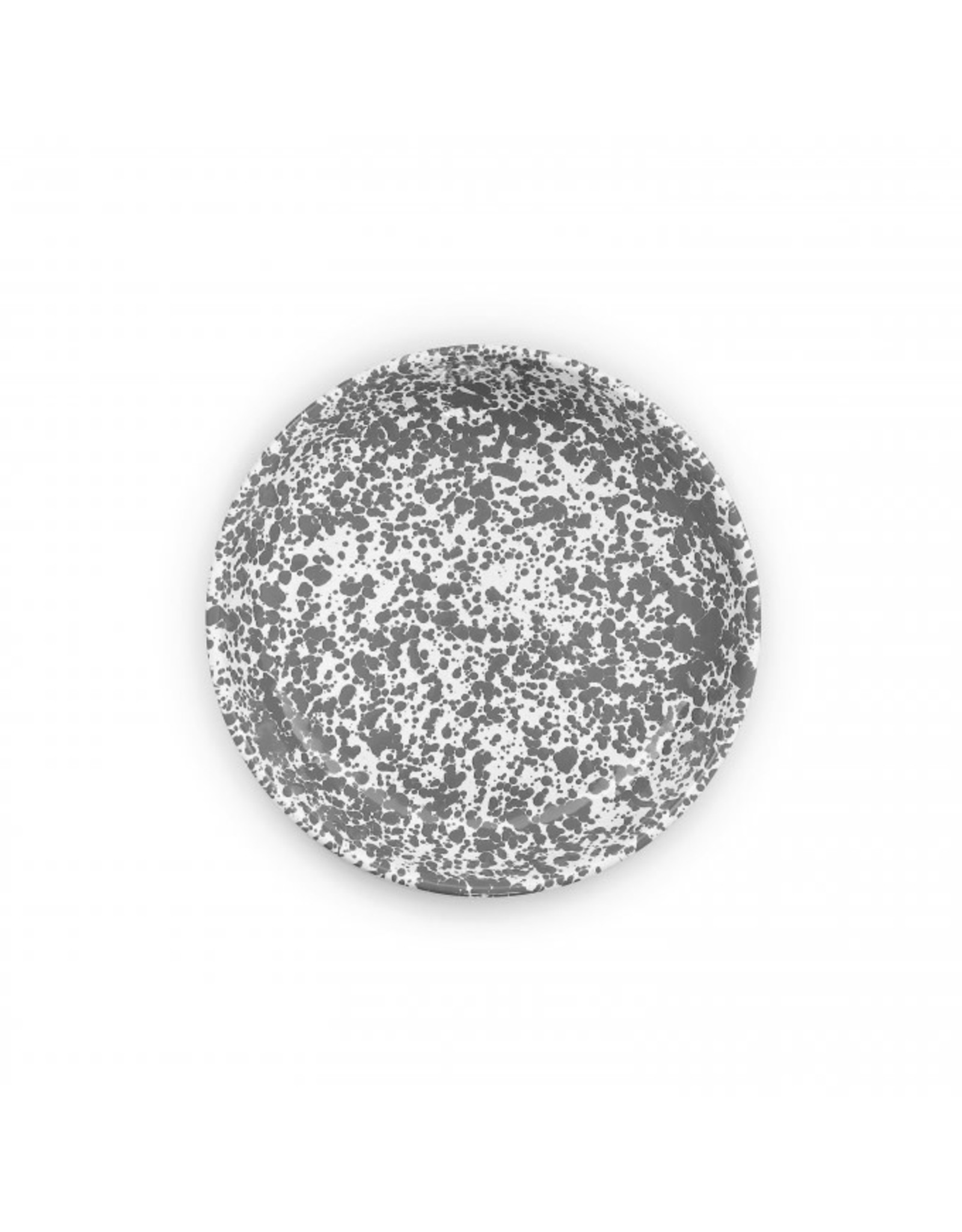 Enamelware Pasta Plate Splatterware Grey