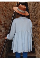 Davis Gauze Zig Zag Top