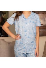 The Royal Standard Texas Toile Shirt/Pant Sleep Set