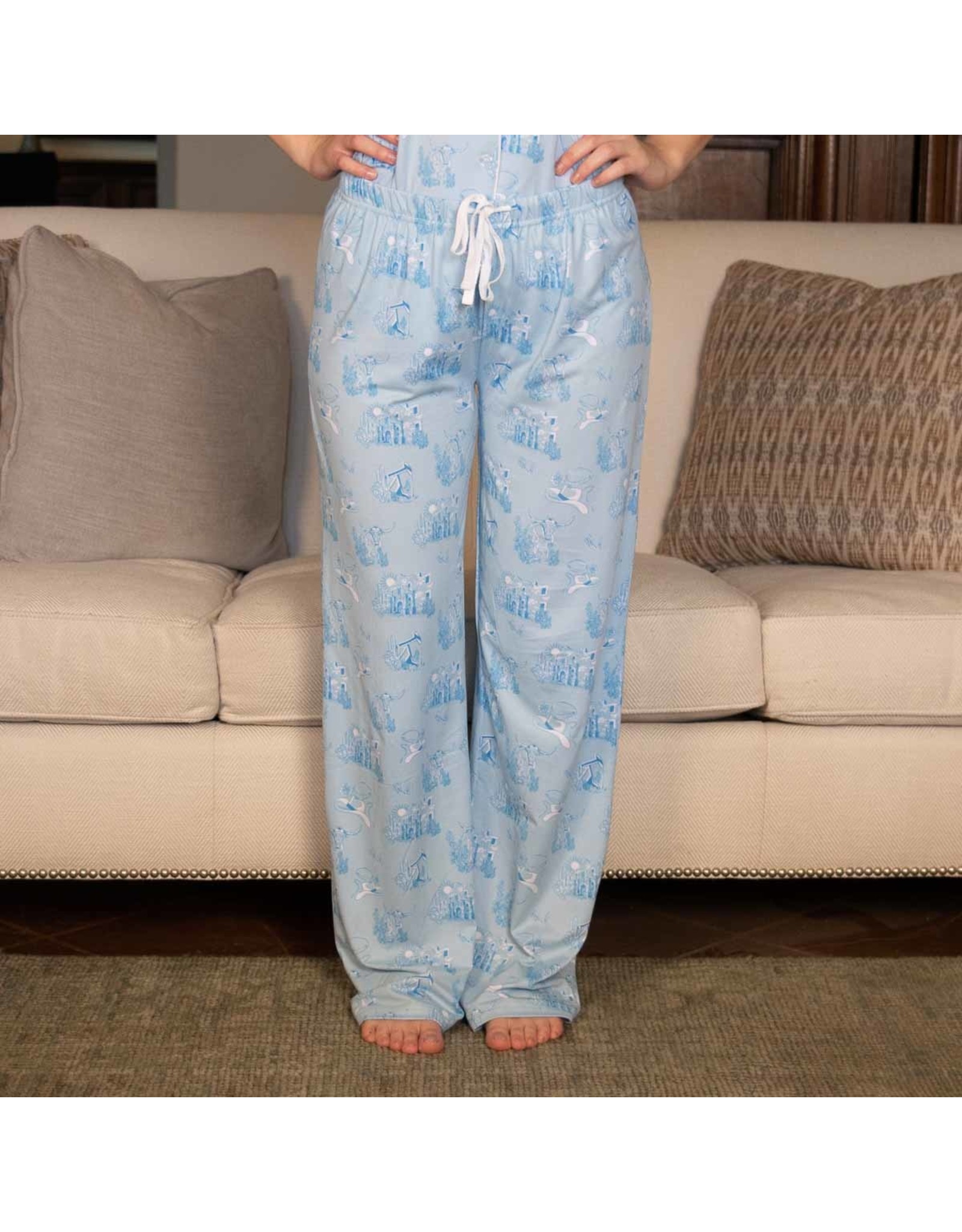 The Royal Standard Texas Toile Shirt/Pant Sleep Set