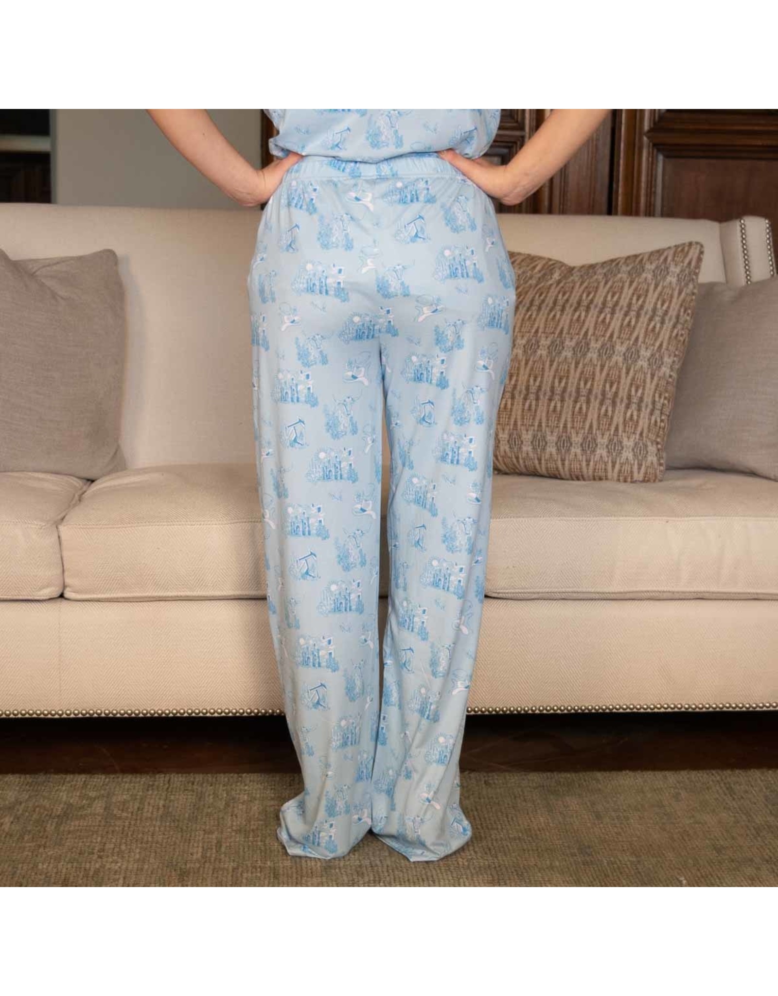 The Royal Standard Texas Toile Shirt/Pant Sleep Set