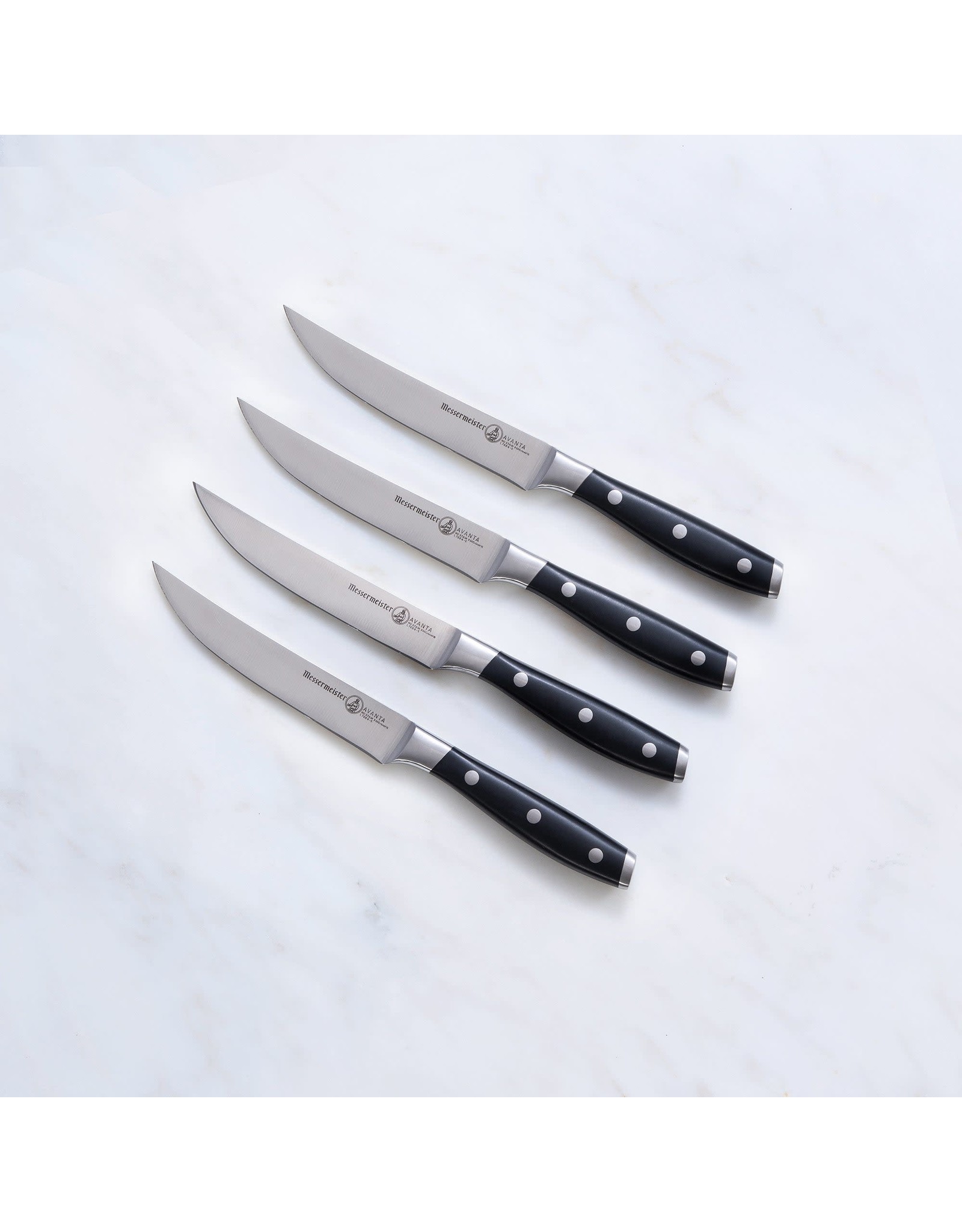 Messermeister Avanta 4 Piece Pom Fine Edge Steak Knife Set