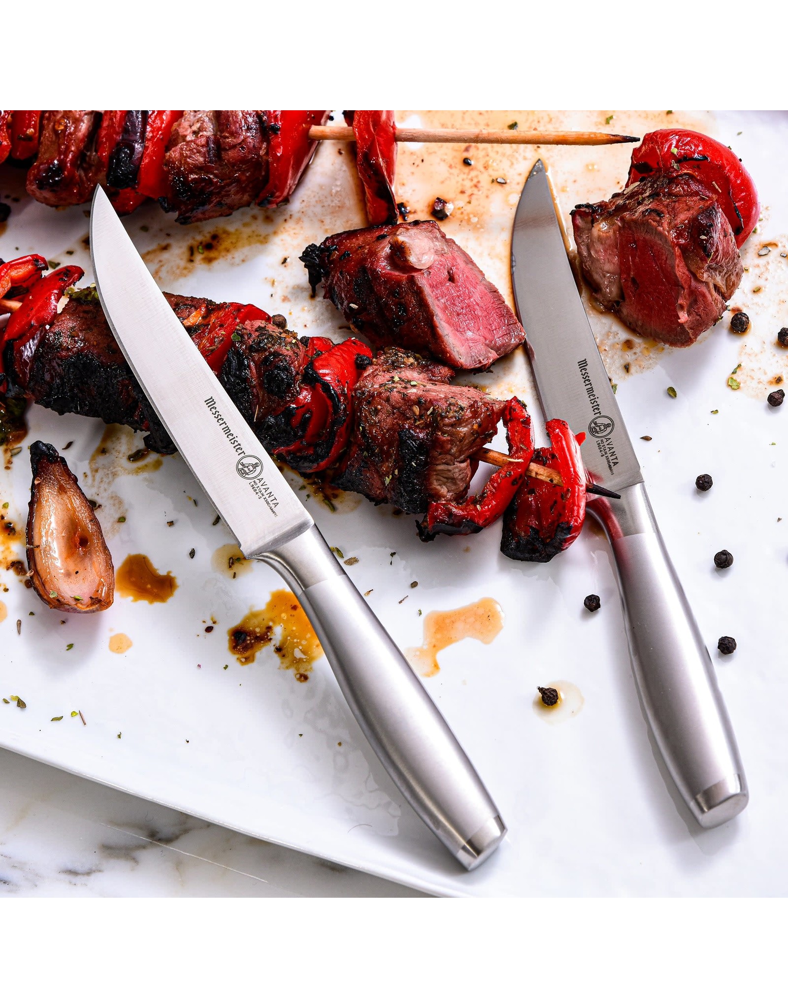 Messermeister Avanta 4 Piece Stainless Fine Edge Steak Knife Set