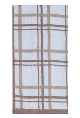 Windowpane 2 Piece Terry Towels - Taupe