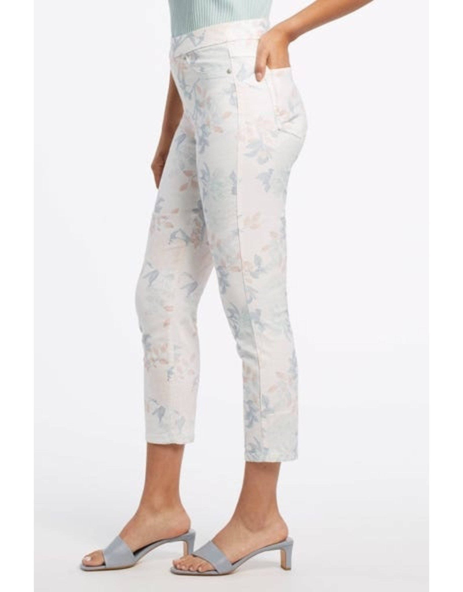 Tribal, Audrey Printed Denim Capris