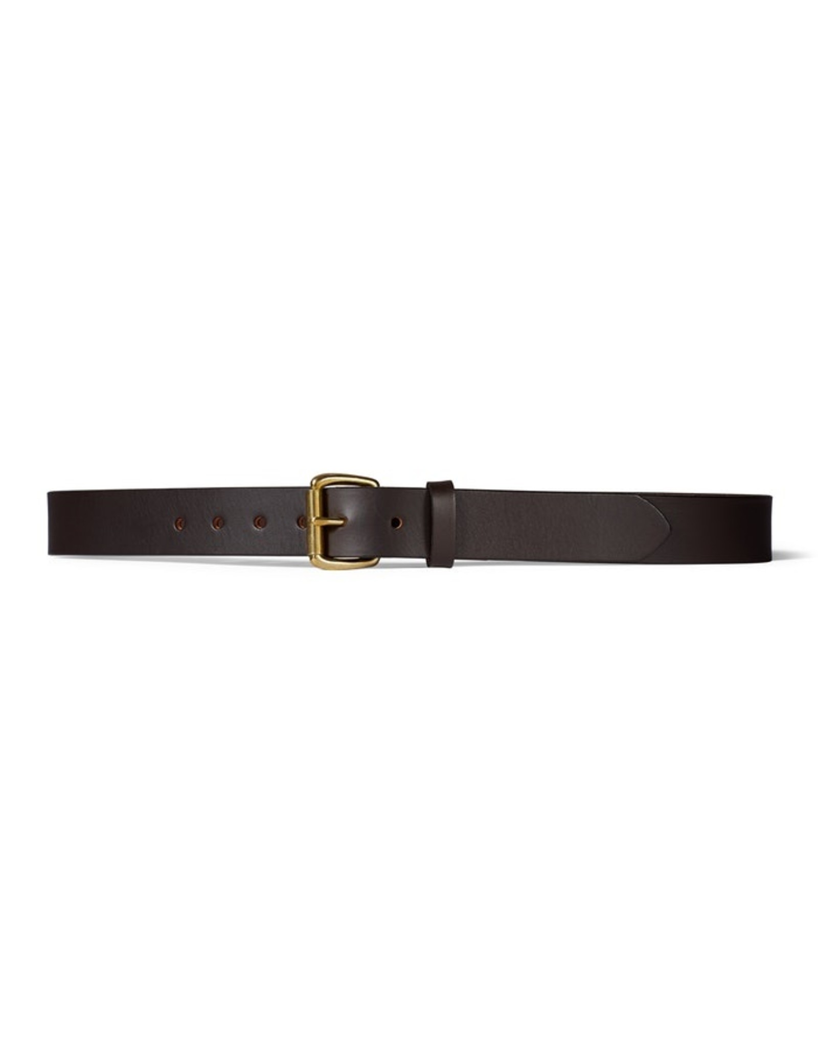 Filson Filson 1-1/4 Bridle Leather Belt Brown Brass Buckle