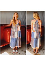 El Segundo Patchwork Maxi Dress