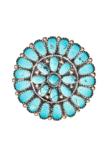 Turquoise Cluster Dinner Plates