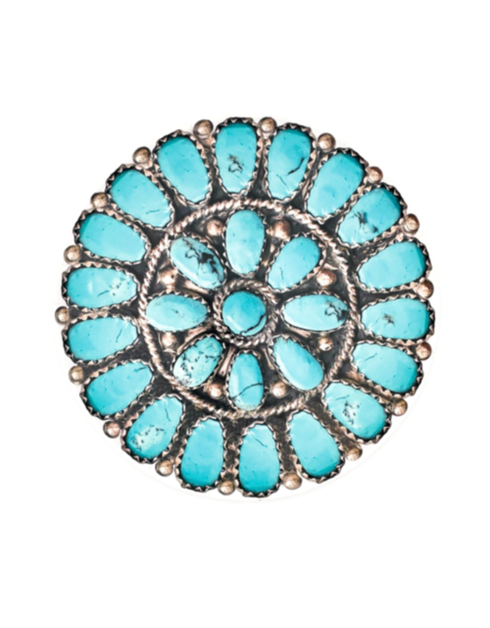 Turquoise Cluster Dinner Plates