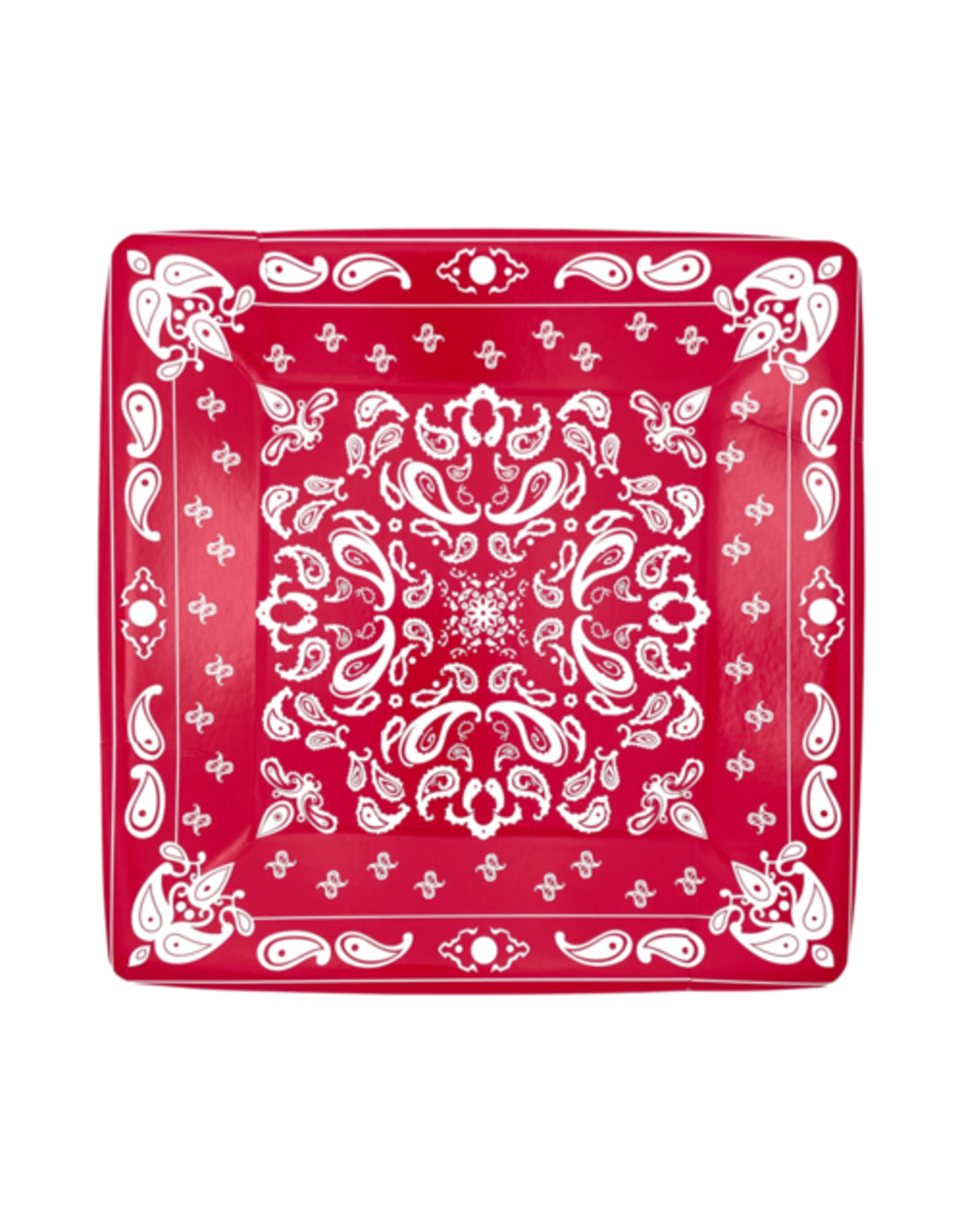 Red Bandana Dinner Plates