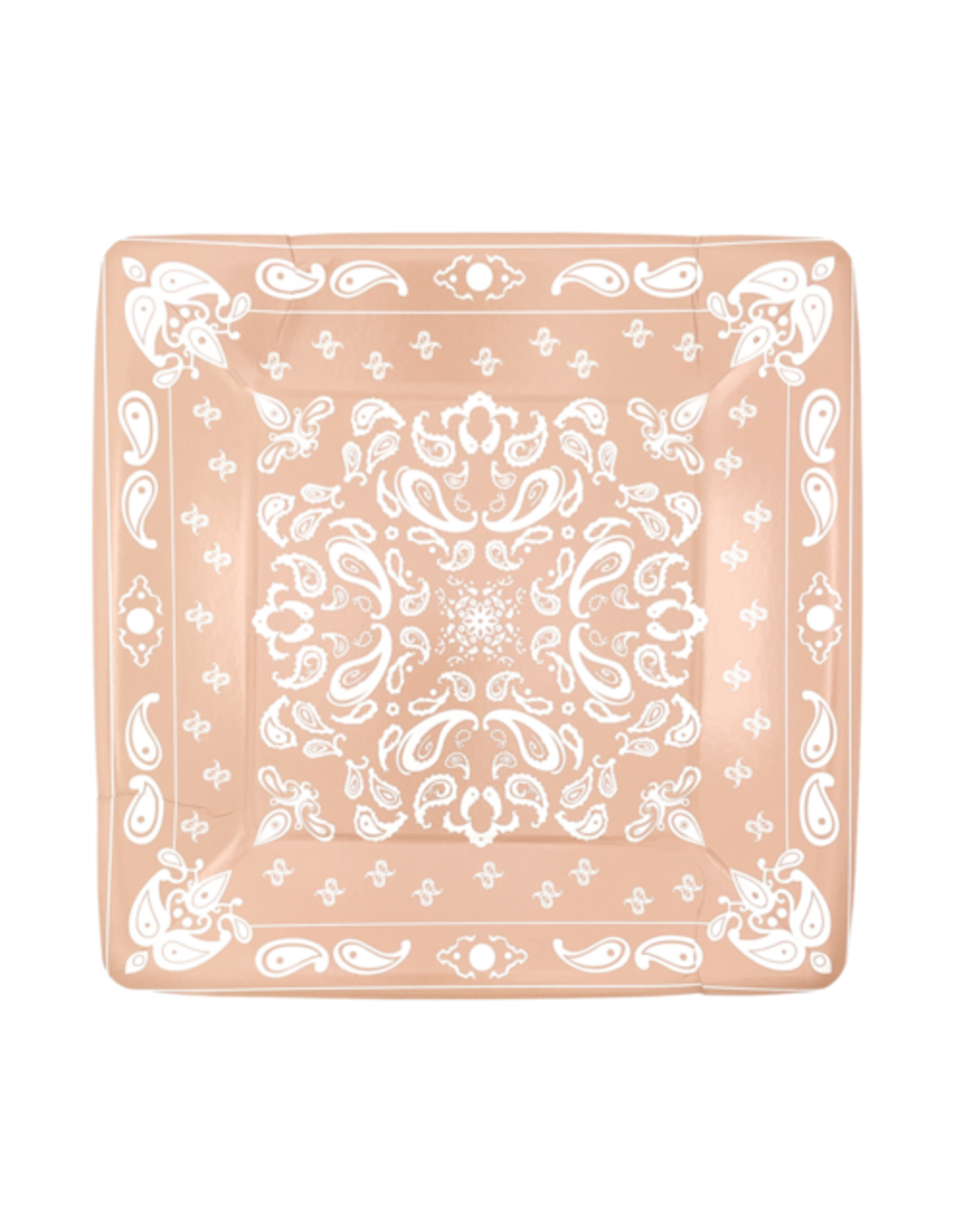 Dusty Champagne Bandana Dinner Plates