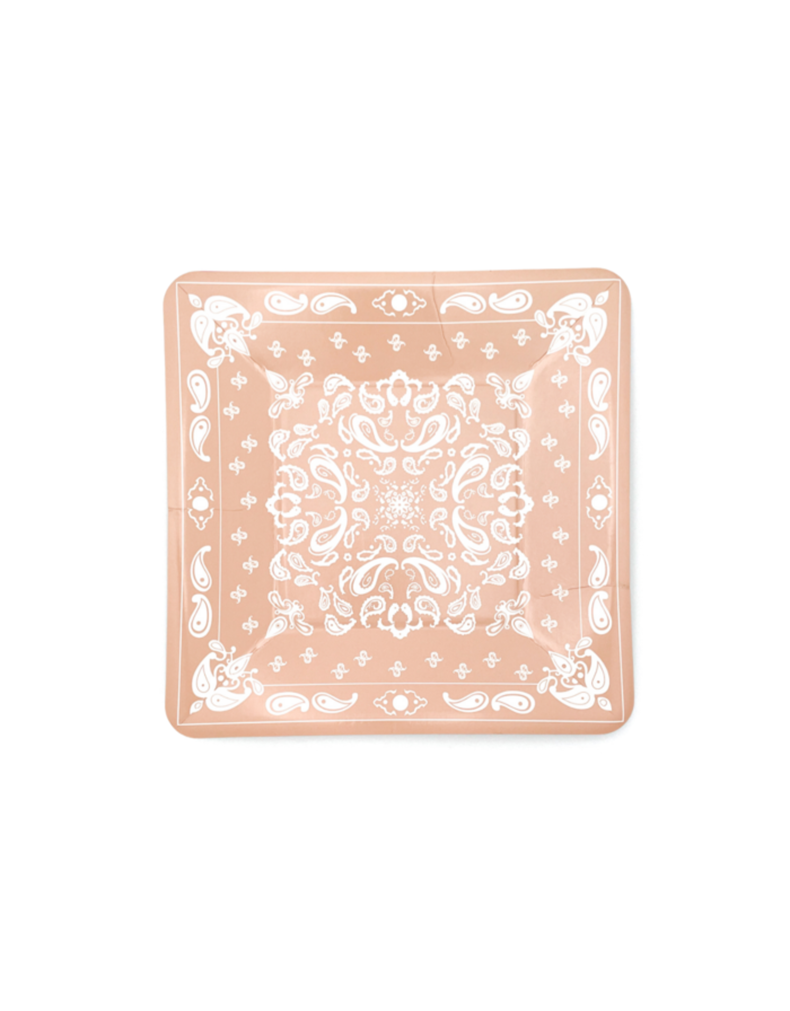 Dusty Champagne Bandana Dessert Plates