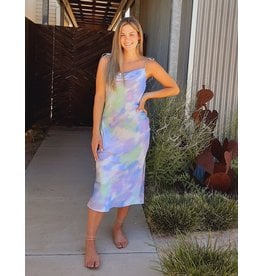 Coalinga Printed Cowl Neck Dress