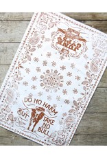 Take No Bull Paisley Print Tea Towel