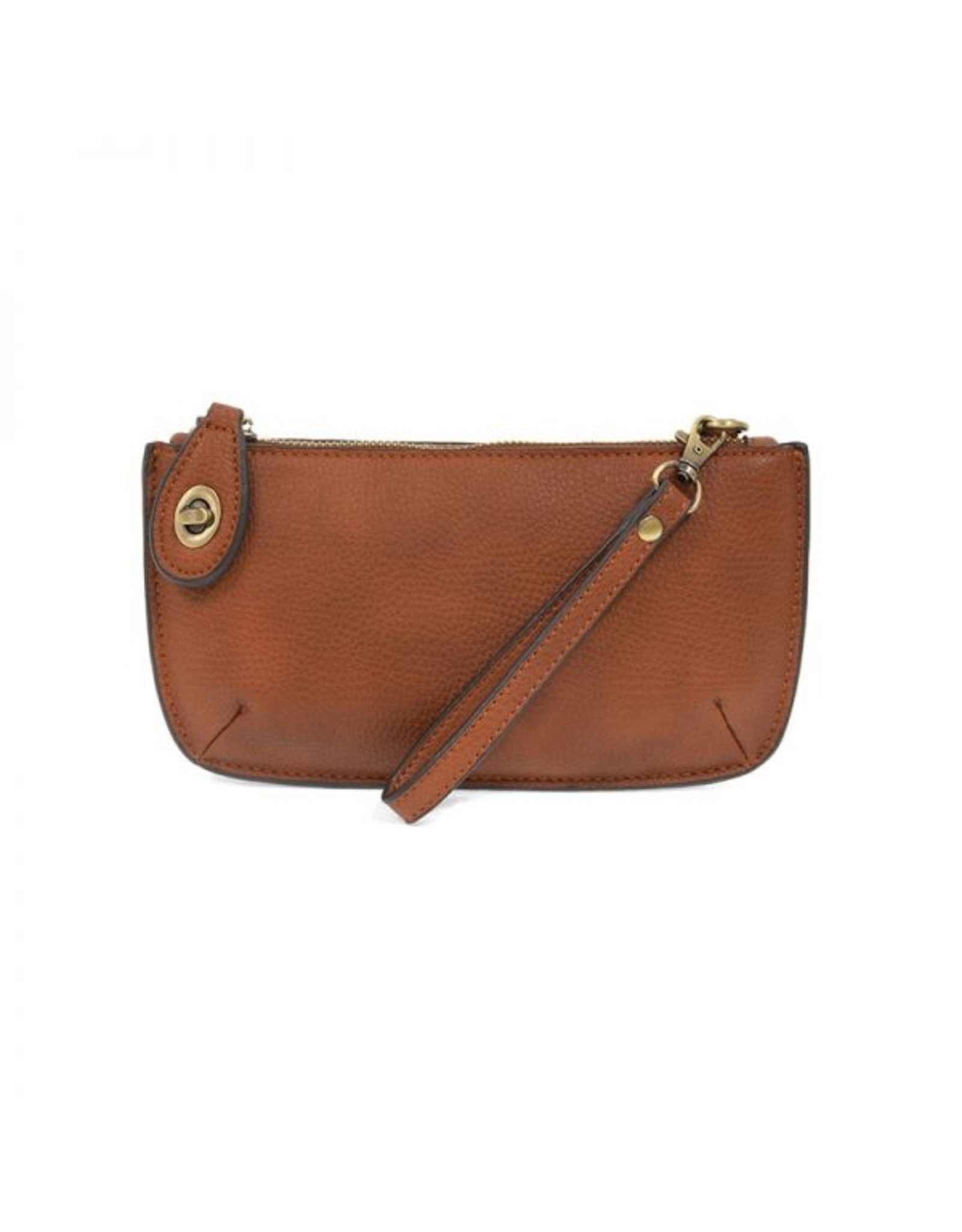 Dark Maple Mini Crossbody Wristlet Clutch