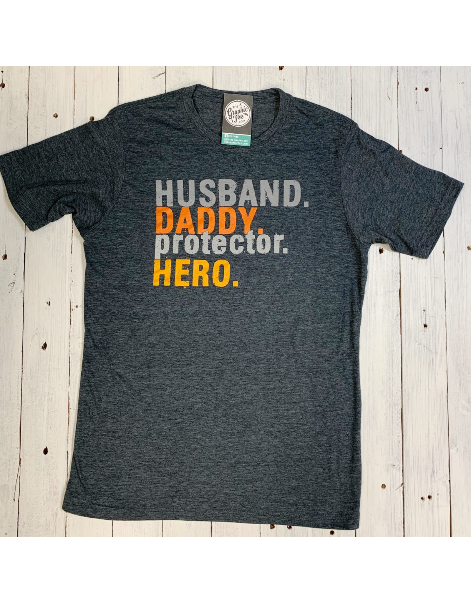 Husband Daddy Protector Hero Tee