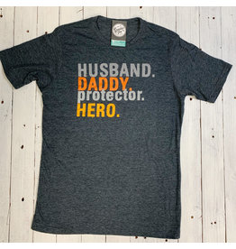 Husband Daddy Protector Hero Tee