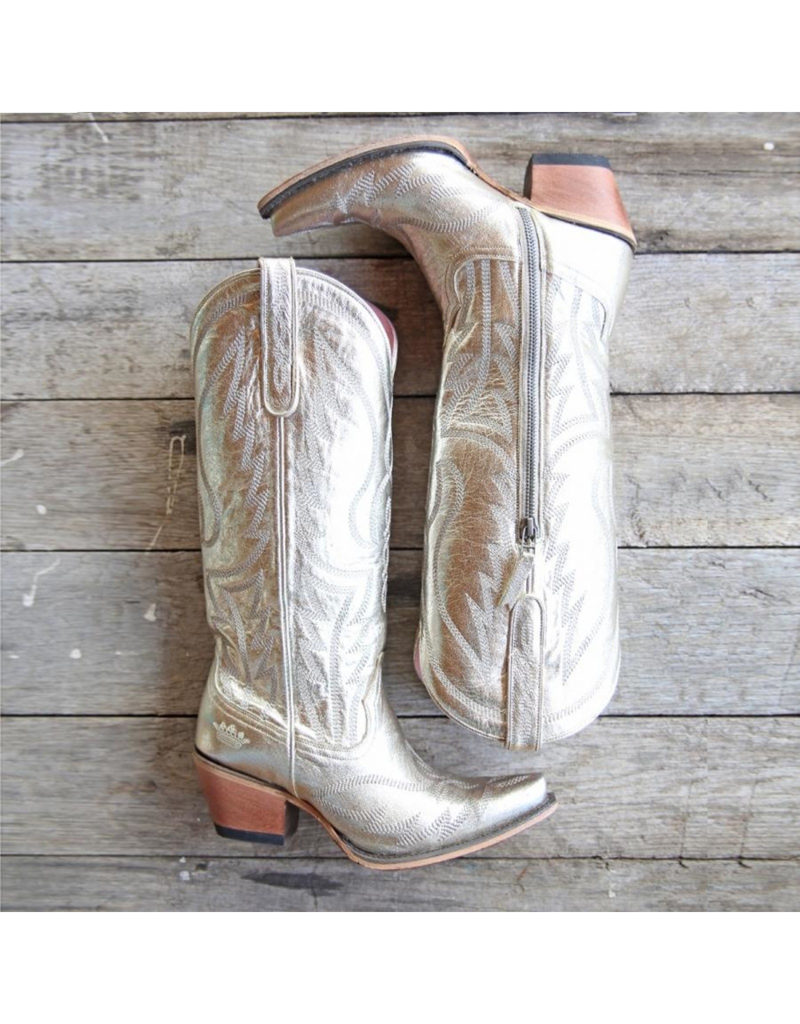 Junk Gypsy Nighthawk Boots Champagne Metallic