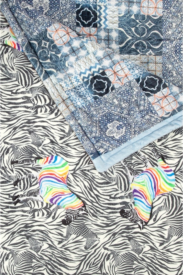 Johnny Was Zebra Cozy Blanket Multi BlantonCaldwell