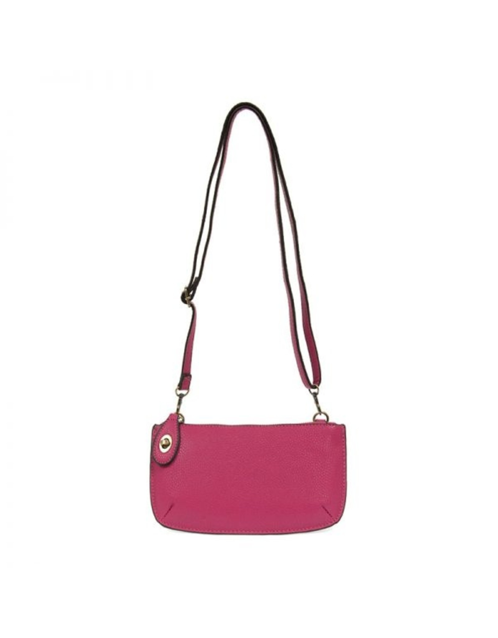 Fuchsia Mini Crossbody Wristlet Clutch