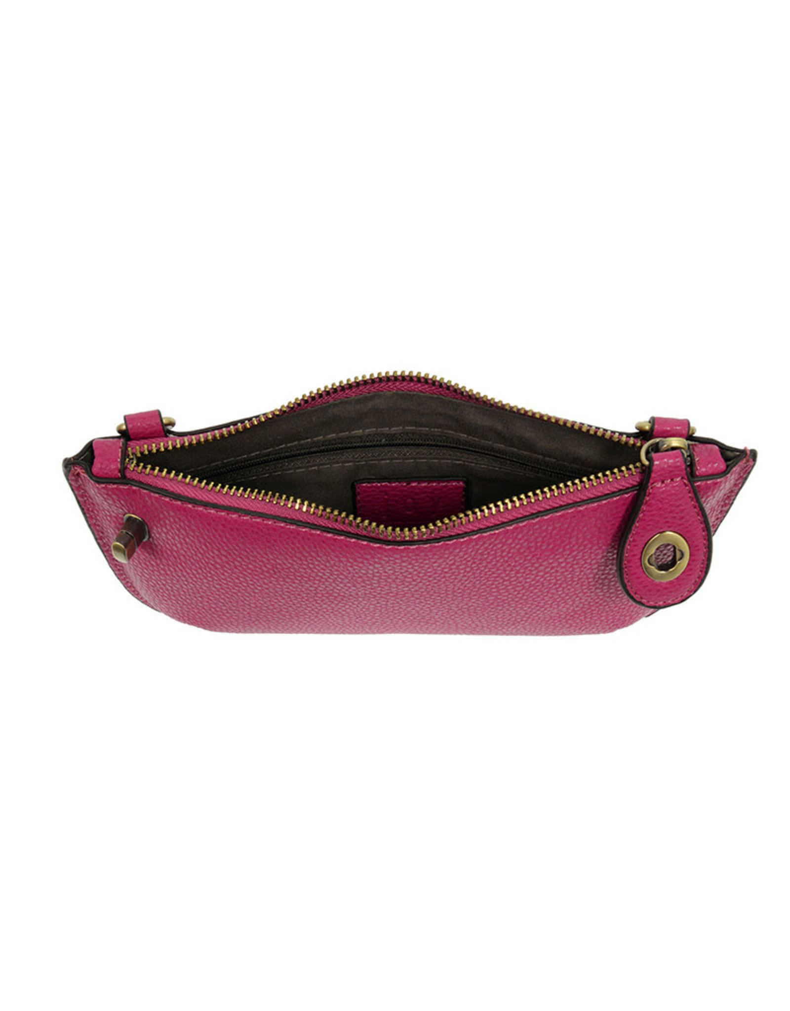 Fuchsia Mini Crossbody Wristlet Clutch