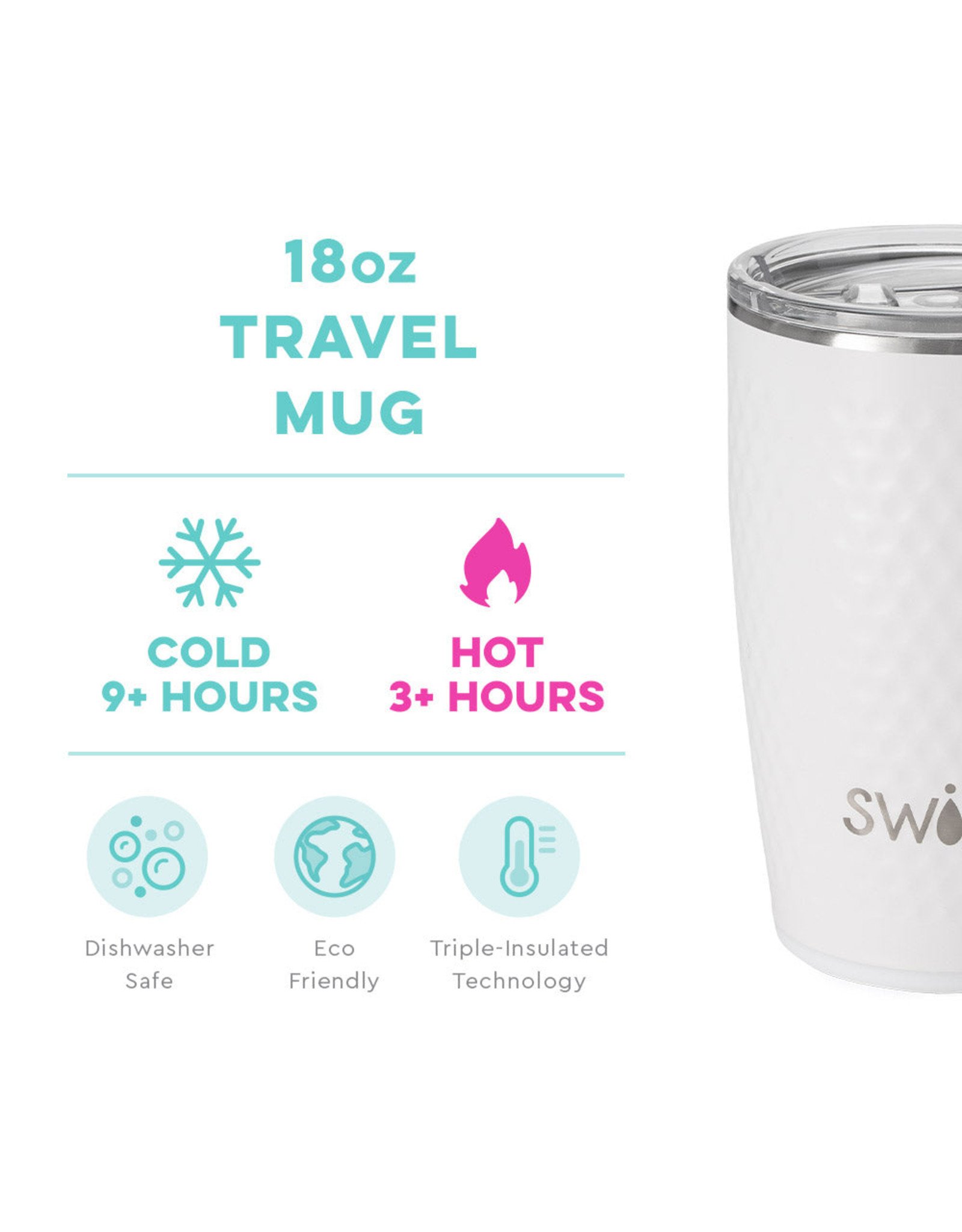 Swig Life Swig Golf Partee Travel Mug (22 oz) White