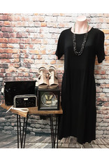 Yuba City Tiered Layers BLK Dress