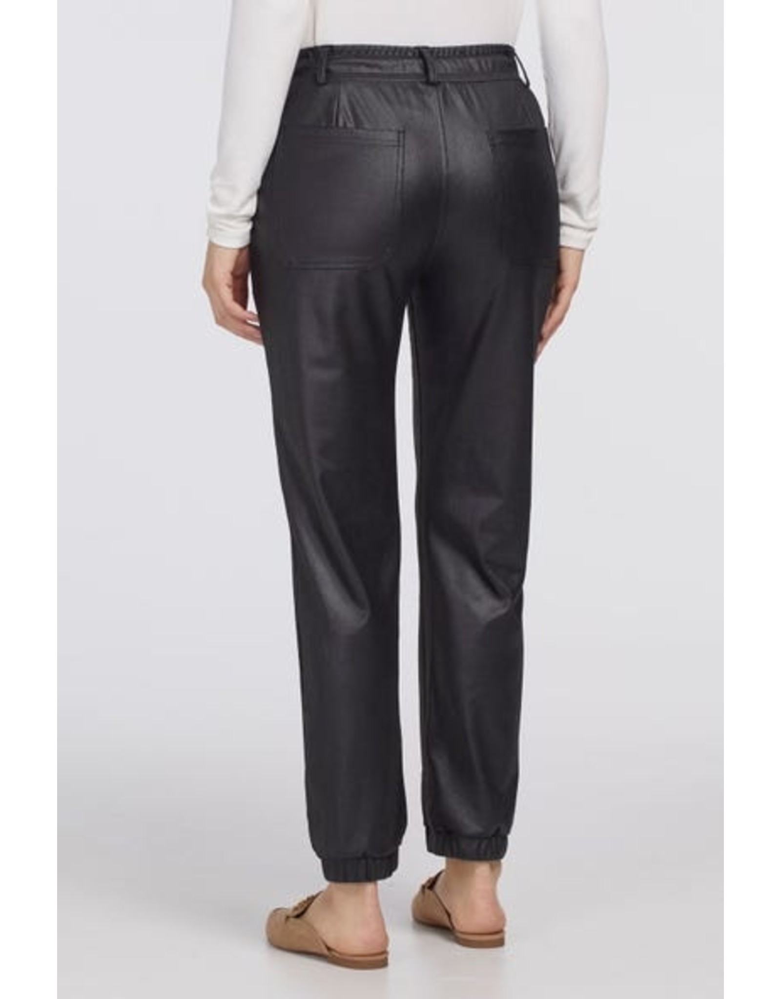 Tribal Tribal Faux Leather Joggers