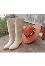 Cowboy Faux Suede Western Boots