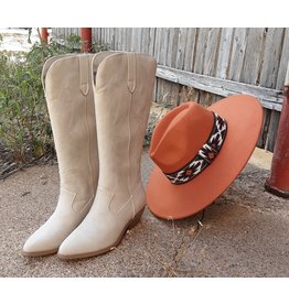 Cowboy Faux Suede Western Boots