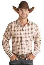 Panhandle Mens Brushed Cotton Print Shirt