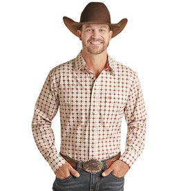 Panhandle Mens Brushed Cotton Print Shirt