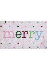 Merry Polka Dot Coir Doormat