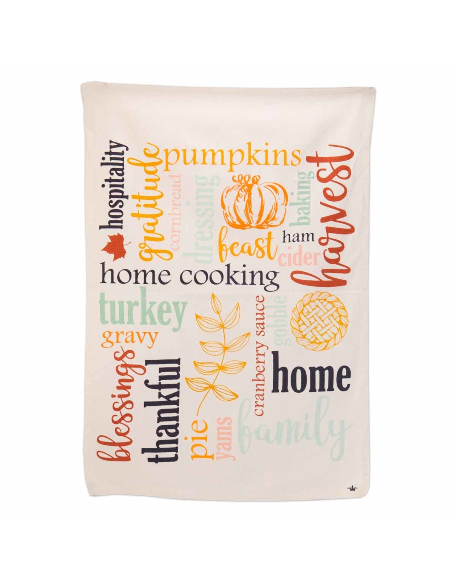 The Royal Standard Thanksgiving Blessings Hand Towel Cream/Multi 20 x 28