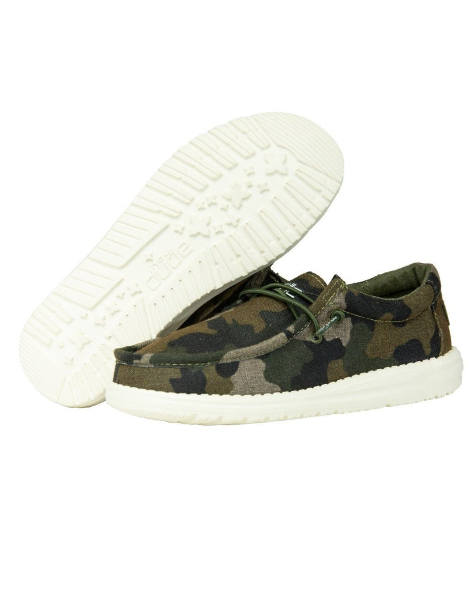 hey Dude Wally Youth Linen Camo BlantonCaldwell
