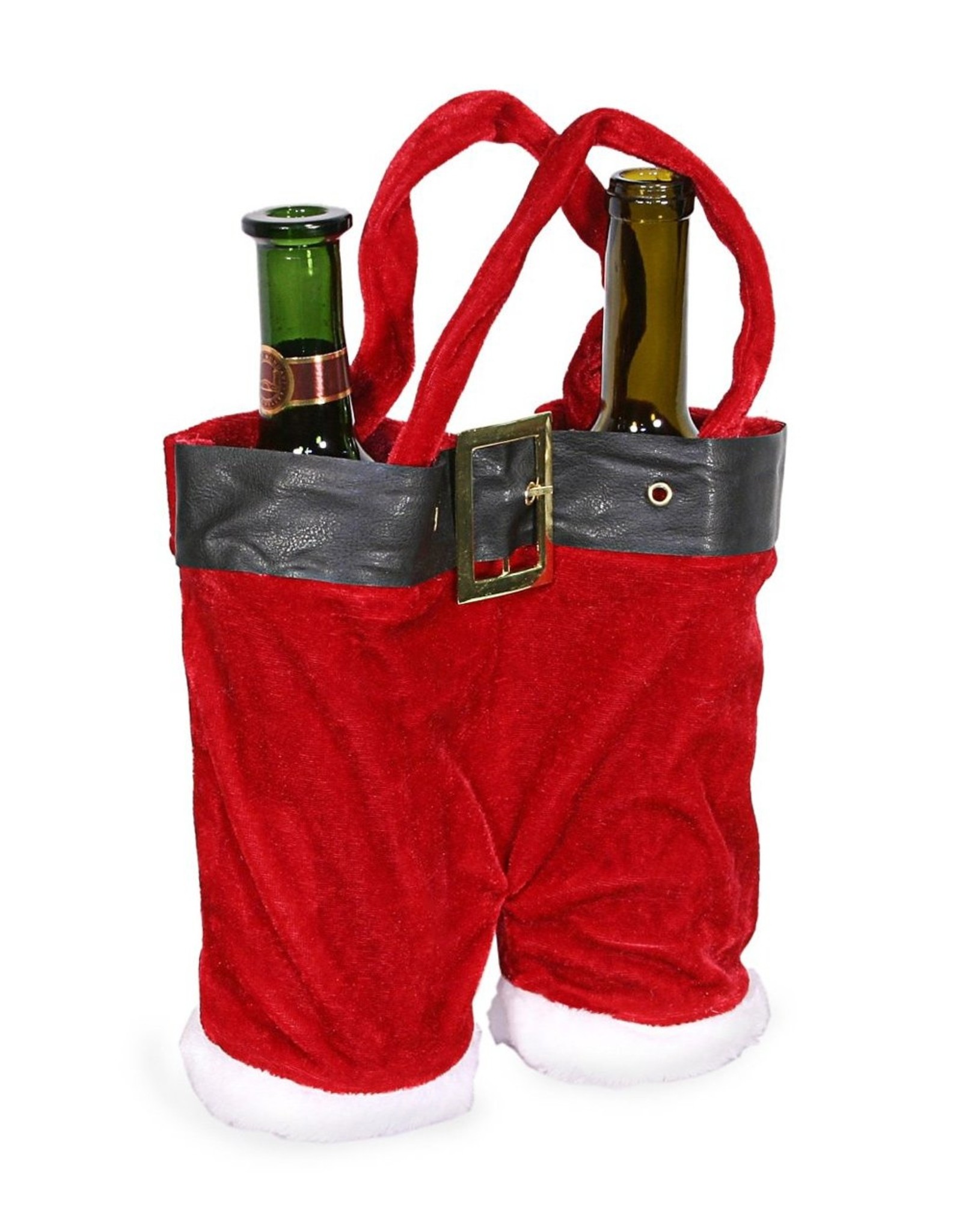 Santa Double Wine Pants Red/Black/White 8x12x4